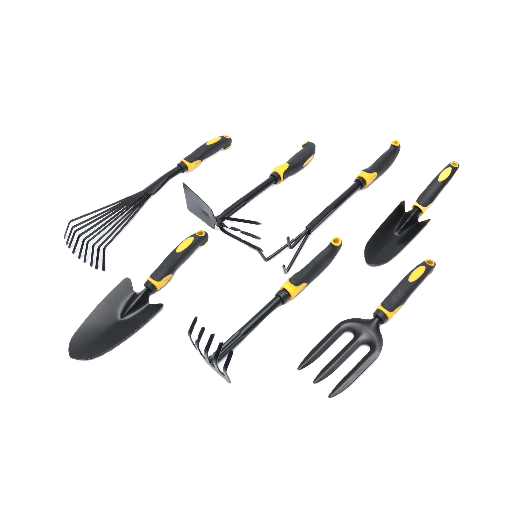 7-in-1 Backyard Succulent Device Set: Potted Digging Equipment with Iron Shovel, Rake, Fork, Hoe, and Claw That includes Plastic Handles