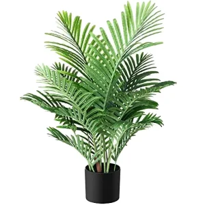 Synthetic Majesty Areca Palm Timber – Ornamental Potted Vegetation for Indoor Dwelling Use (Obtainable in Small, Medium, and Massive Sizes)