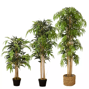 Wholesale Inexperienced Synthetic Bamboo Tree – Ornamental Plastic Vegetation for Workplace and Backyard Artwork